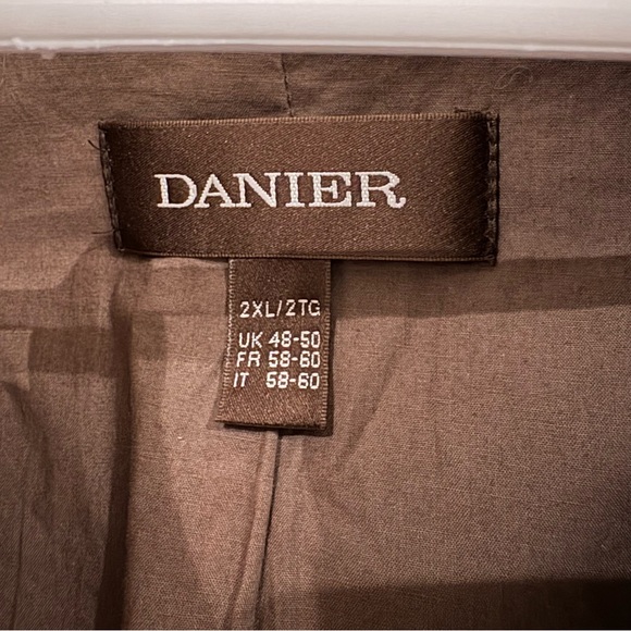 Danier Brown Leather Jacket 2XL - Picture 4 of 12